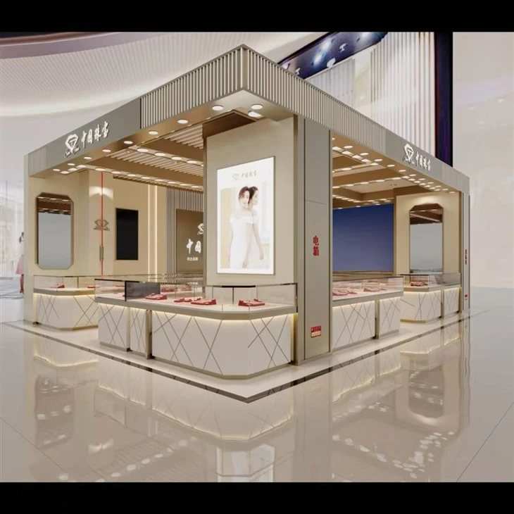 Kiosk cửa hàng trang sức nội thất trung tâm thương mại