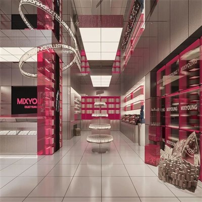 Thiết kế ki -ốt hiển thị nước hoa