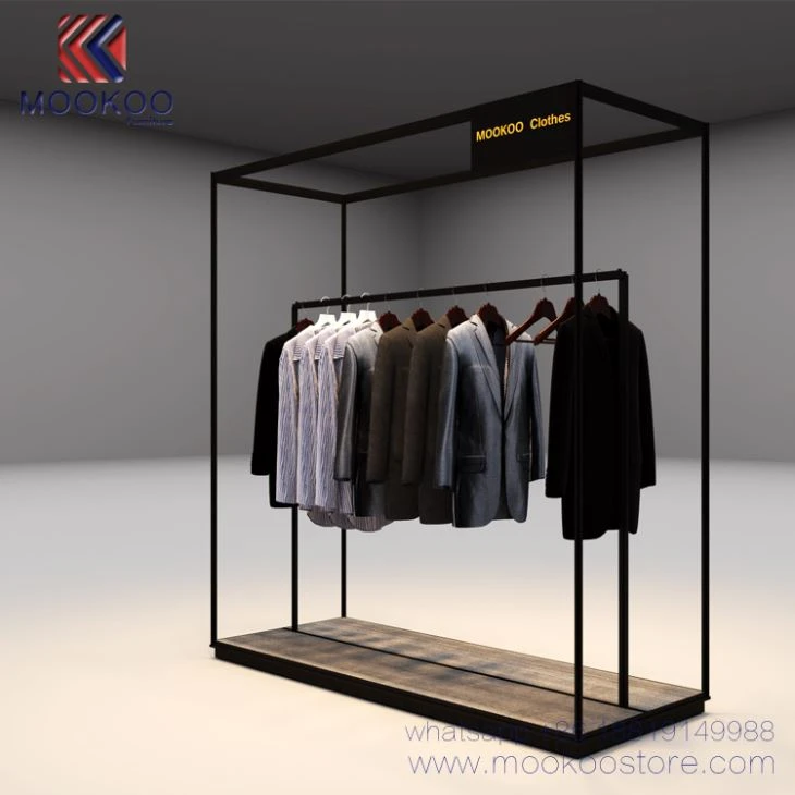 Thép không rỉ Quần áo Hiển thị Rack